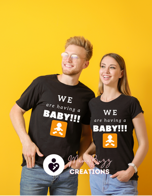 "We Are Having a Baby" Ladies Tee - MamaBuzz Creations