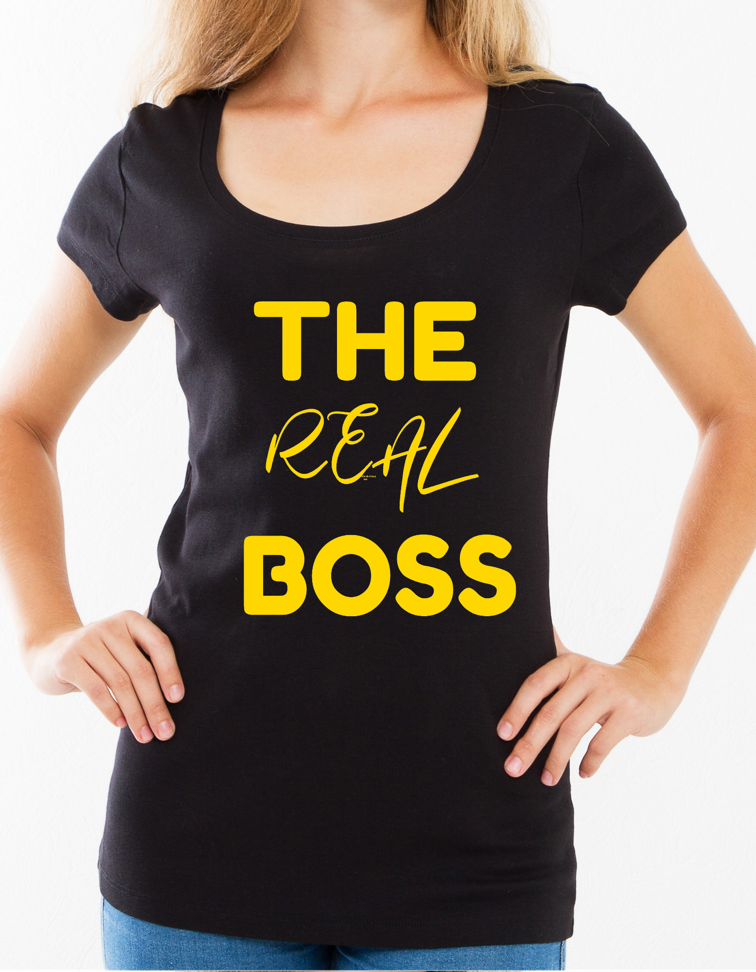 "The Real Boss" Ladies Tee - MamaBuzz Creations