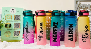 32 oz. Eager to Motivate Kickboxing Water Bottle  Personalized Laser  Engraved High Endurance Drinkware