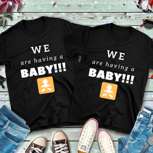 "We Are Having a Baby" Ladies Tee - MamaBuzz Creations