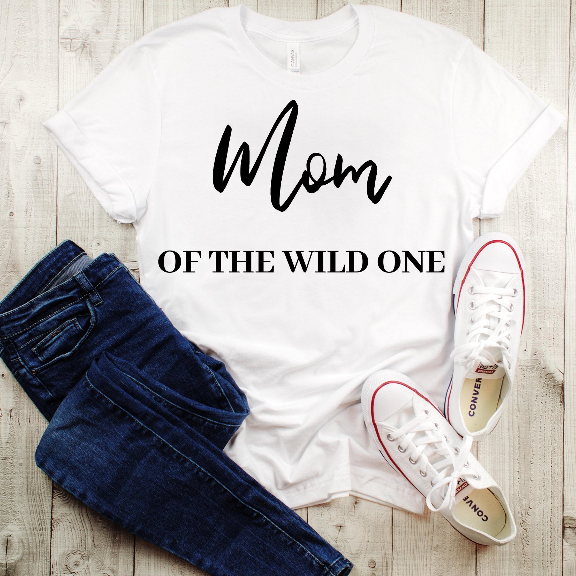The Wild One-Mom of the Wild One, Mom and Baby Matching Shirts,Funny Matching Outfits, Mom Gift Ideas, Matching Shirts for Moms,Mommy and Me - MamaBuzz Creations