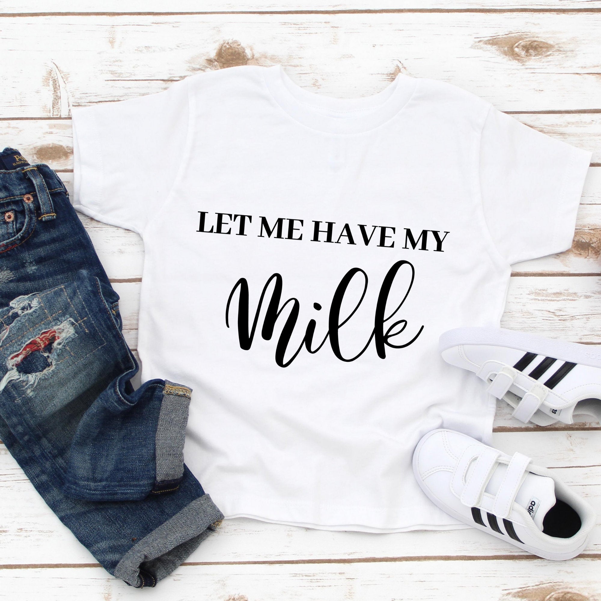 Daddy And Son Matching Shirts,Daddy And Me Matching,Let Me Have My Coffee & Let Me Have My Milk Tee,Gift For Dad And Son, Dad And Son Shirts - MamaBuzz Creations