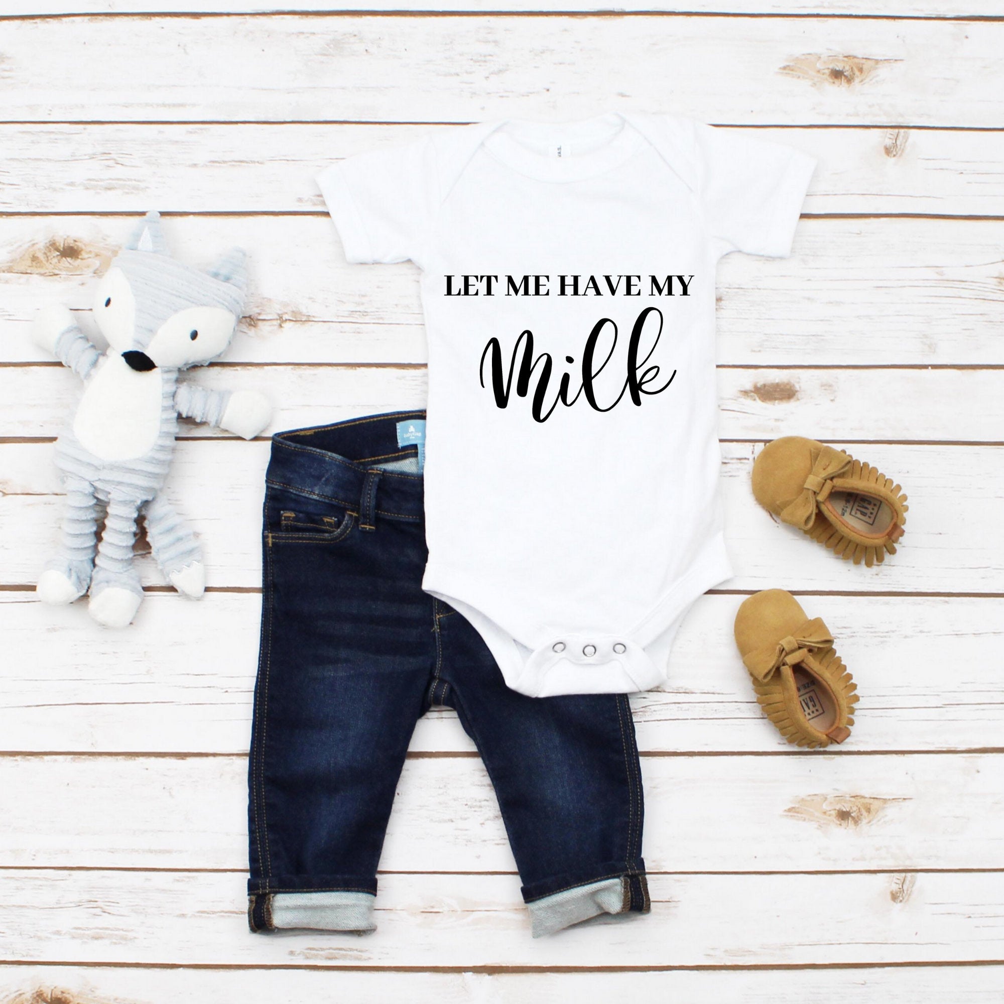 Let Me Have My Milk Tee-Let Me Have My Coffee,Dad and Son Matching Shirts,Daddy And Me Matching,Gift For Dad And Son, Dad And Son Shirts - MamaBuzz Creations