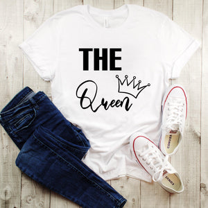 The King - The Queen Matching Couples Shirts, Mens Tee and Womens Tee - MamaBuzz Creations
