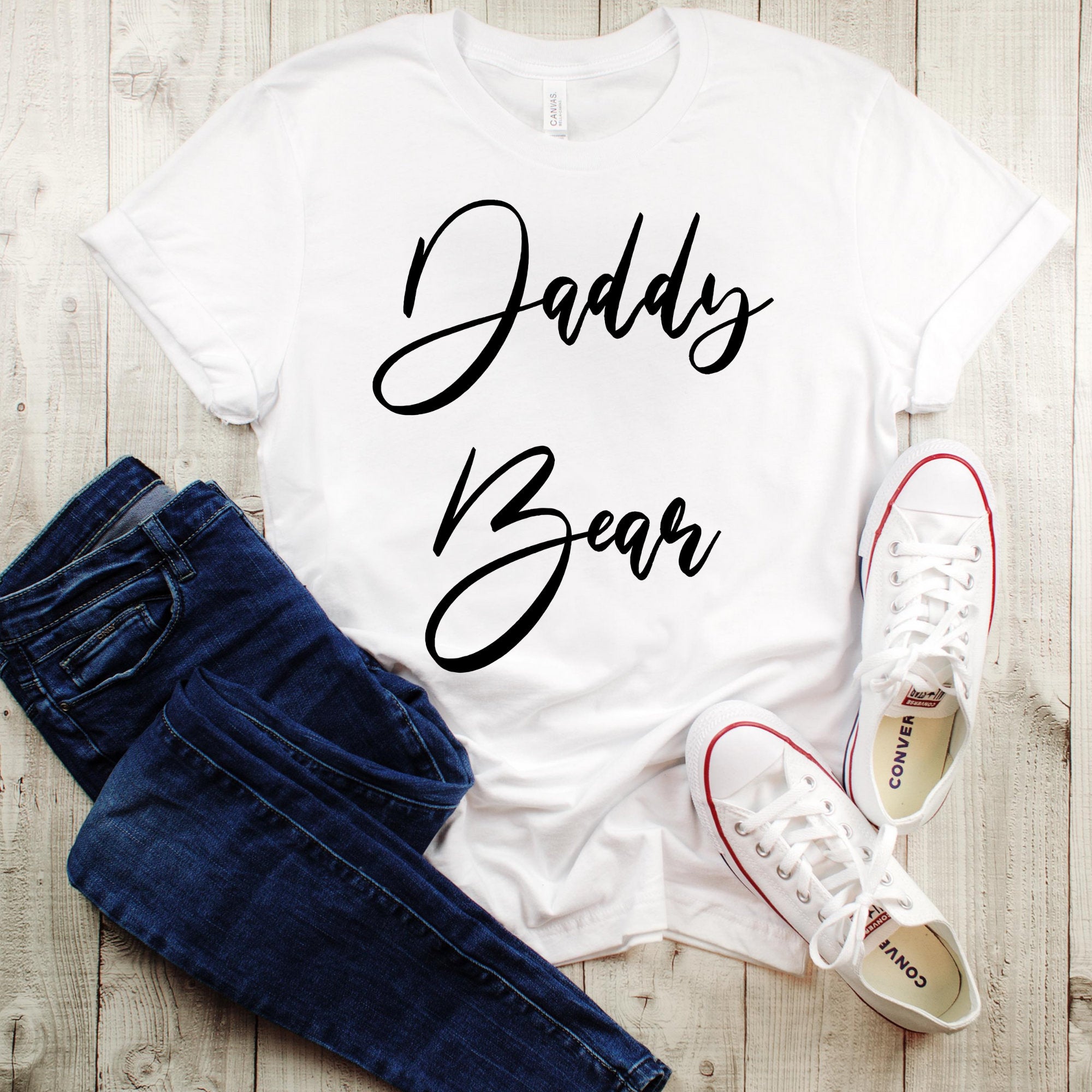 Daddy Bear Mens Tee & Baby Bear Toddler/Infant Tee Father daughter Matching Shirts Father Son Matching Shirts - MamaBuzz Creations