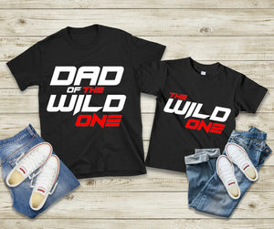 Dad of the Wild One Mens Tee & The Wild One Tee,Father and Son Matching Shirts,Daddy and Me Matching,Dad and Baby Gifts, Gifts for Him - MamaBuzz Creations