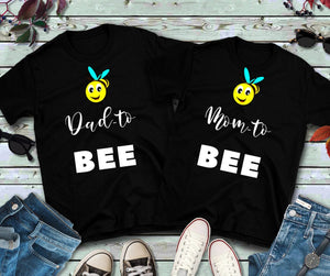 Dad to Bee-Mom to Bee,Couple Shirts, Valentines Gifts For Him, Matching Shirts For Couples, Best Couple Shirts, Funny Couple Shirts,New Moms - MamaBuzz Creations
