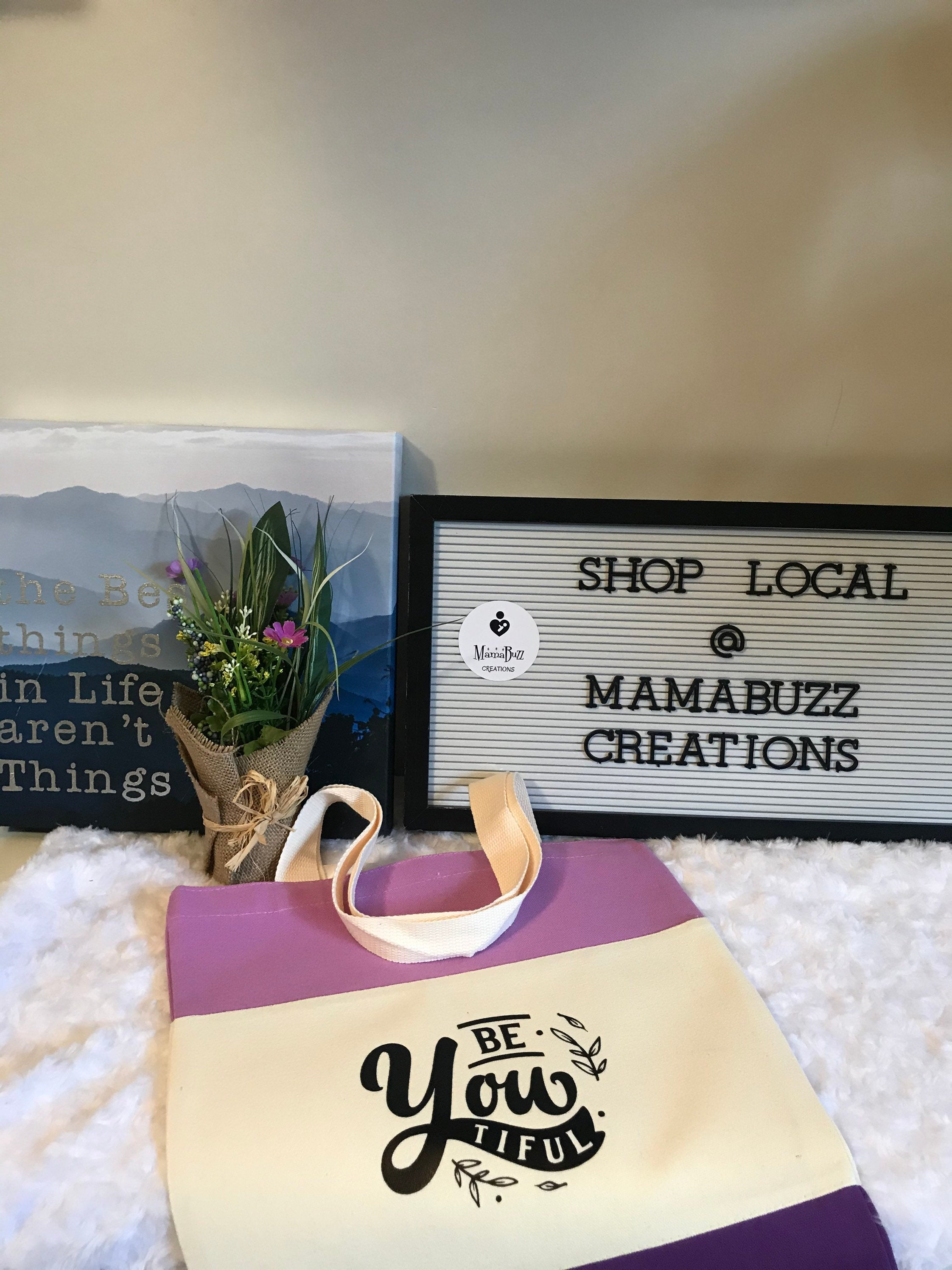 Inspirational Tote bag, Shopping bag, Travel bag,Canvas Bag,Custom Canvas bag,Canvas Tote Bag,Mom Bag,Beach Bag, Travel Tote - MamaBuzz Creations