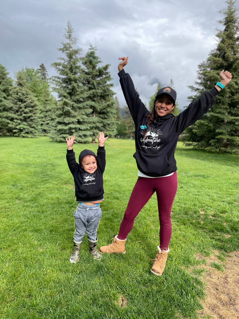 “Adventure is Calling and I must go” Mama Hoodie